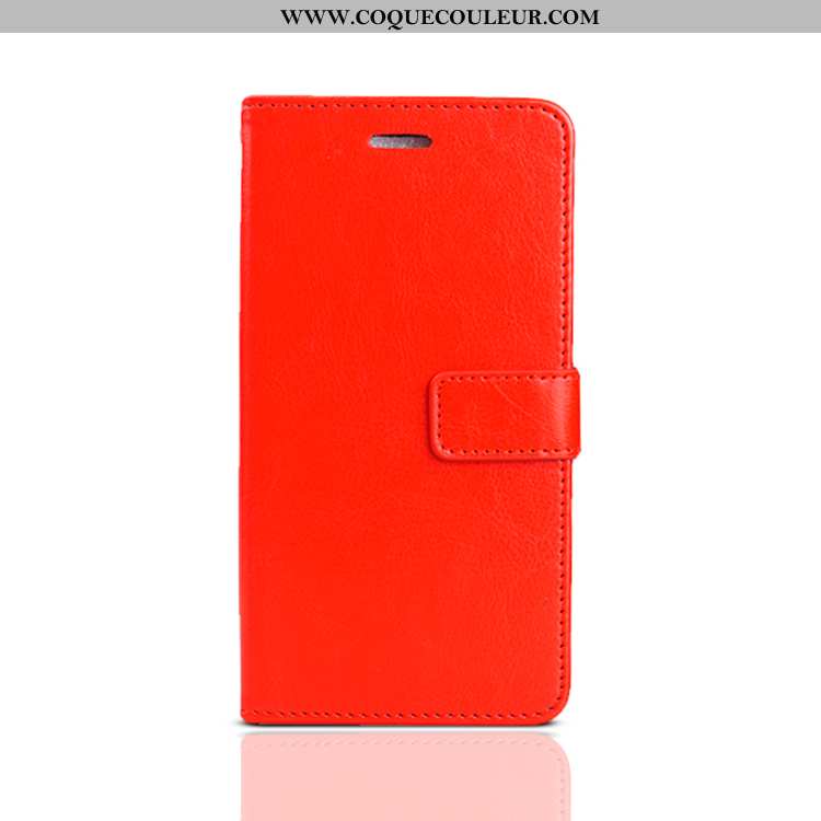 Coque Oppo A3 Cuir Protection Coque, Housse Oppo A3 Fluide Doux Silicone Rouge