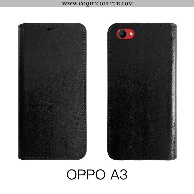 Étui Oppo A3 Fluide Doux Business Protection, Coque Oppo A3 Silicone Difficile Noir