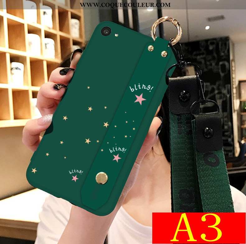 Housse Oppo A3 Fluide Doux Coque Délavé En Daim, Étui Oppo A3 Silicone Téléphone Portable Verte