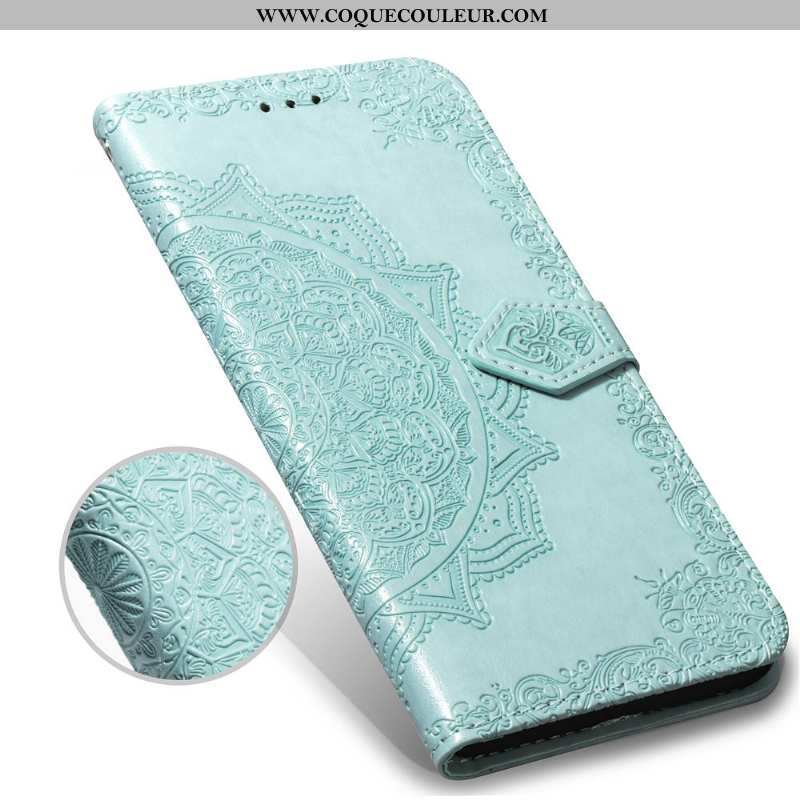 Étui Oppo A3 Cuir Incassable Vert, Coque Oppo A3 Fluide Doux Verte