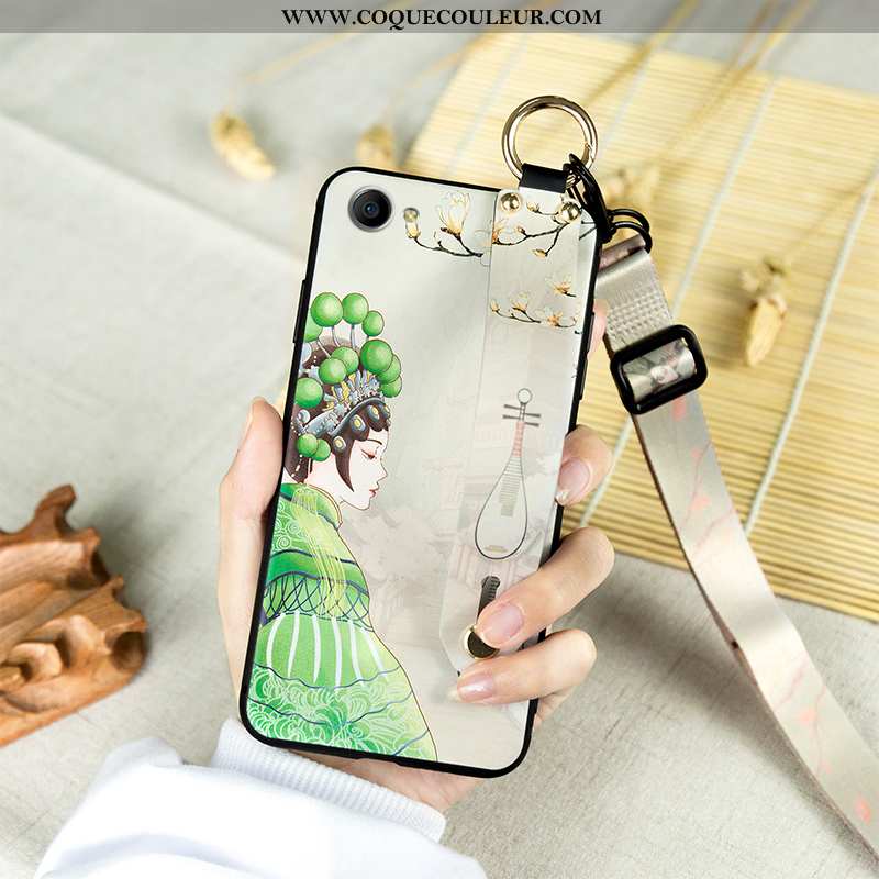 Coque Oppo A3 Silicone Incassable Étui, Housse Oppo A3 Protection Opéra De Pékin Verte