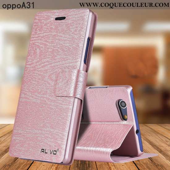 Étui Oppo A31 Cuir Difficile Étui, Coque Oppo A31 Protection Or Doré