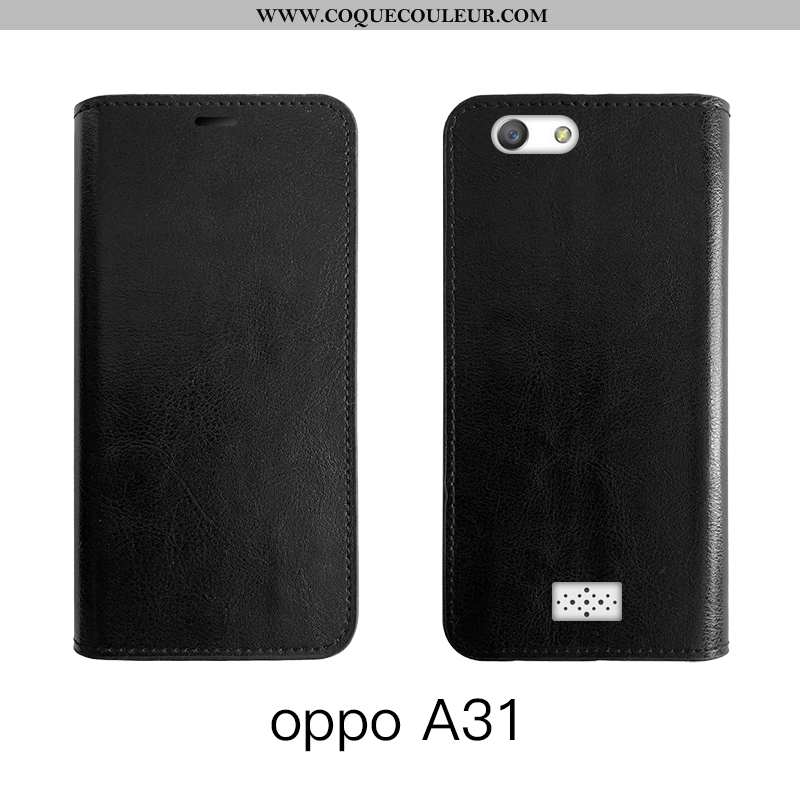 Étui Oppo A31 Protection Marron Téléphone Portable, Coque Oppo A31 Cuir Véritable Housse