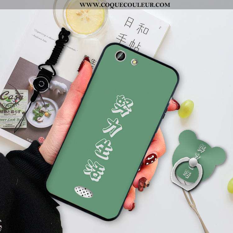 Housse Oppo A31 Silicone Incassable Coque, Étui Oppo A31 Dessin Animé Verte