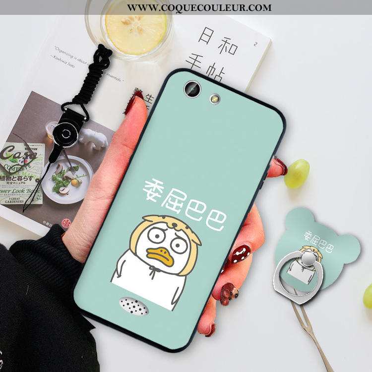 Housse Oppo A31 Silicone Incassable Coque, Étui Oppo A31 Dessin Animé Verte