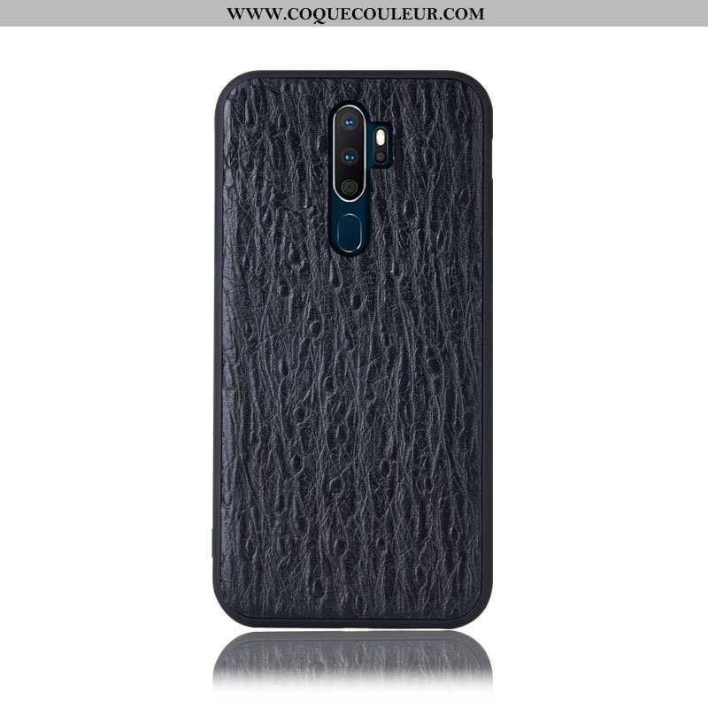 Housse Oppo A5 2020 Protection Arbres Téléphone Portable, Étui Oppo A5 2020 Cuir Véritable Incassabl