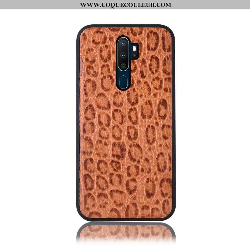 Étui Oppo A5 2020 Cuir Véritable Violet Étui, Coque Oppo A5 2020 Protection Couvercle Arrière