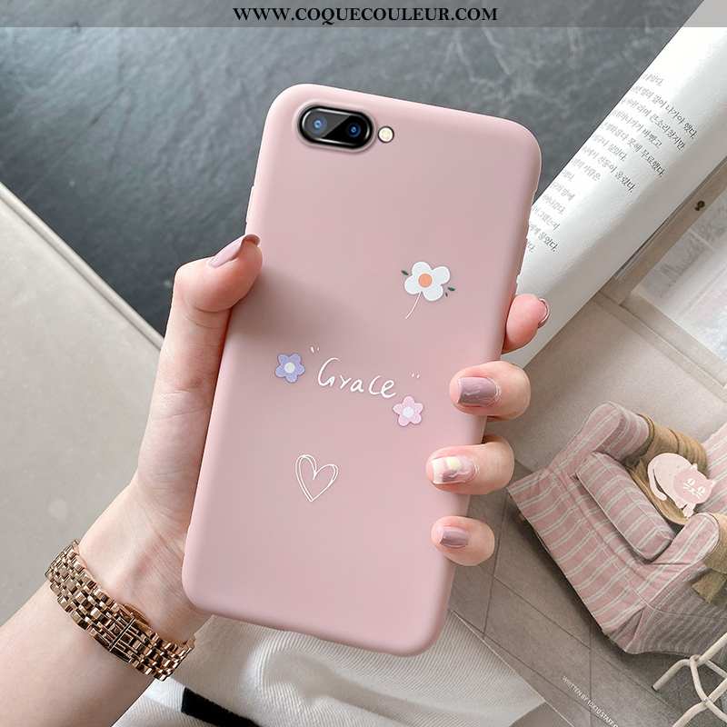 Housse Oppo A5 Tendance Étui Fluide Doux, Oppo A5 Légère Silicone Rose