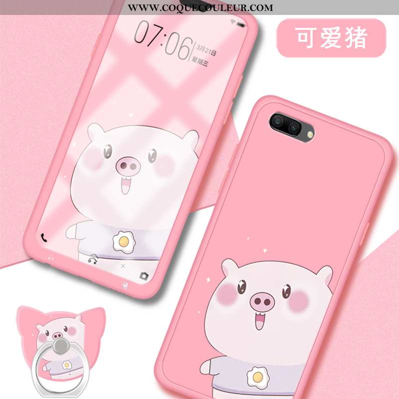 Coque Oppo A5 Fluide Doux Charmant Net Rouge, Housse Oppo A5 Silicone Membrane Rose