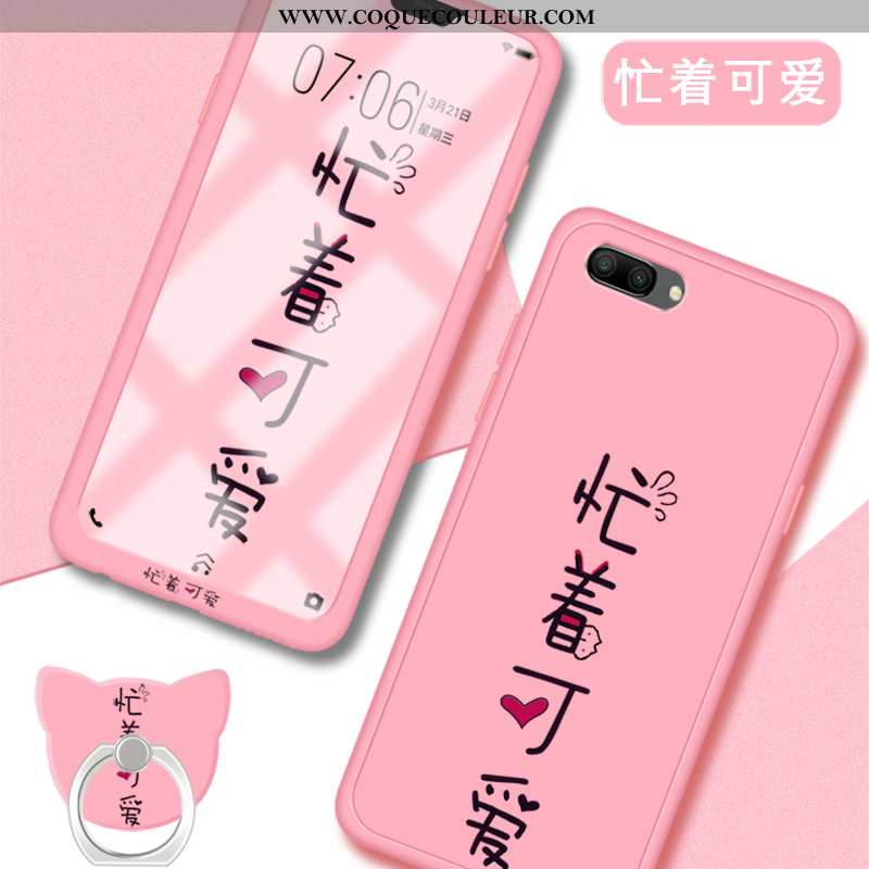 Coque Oppo A5 Fluide Doux Charmant Net Rouge, Housse Oppo A5 Silicone Membrane Rose