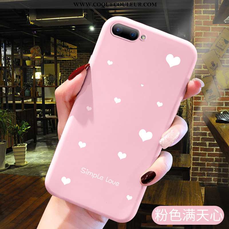 Housse Oppo A5 Protection Fluide Doux Rose, Étui Oppo A5 Créatif Membrane Rose