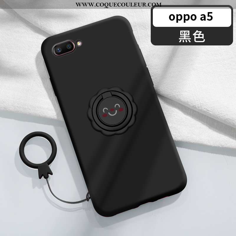 Étui Oppo A5 Tendance Net Rouge Support, Coque Oppo A5 Légère Magnétisme Rose