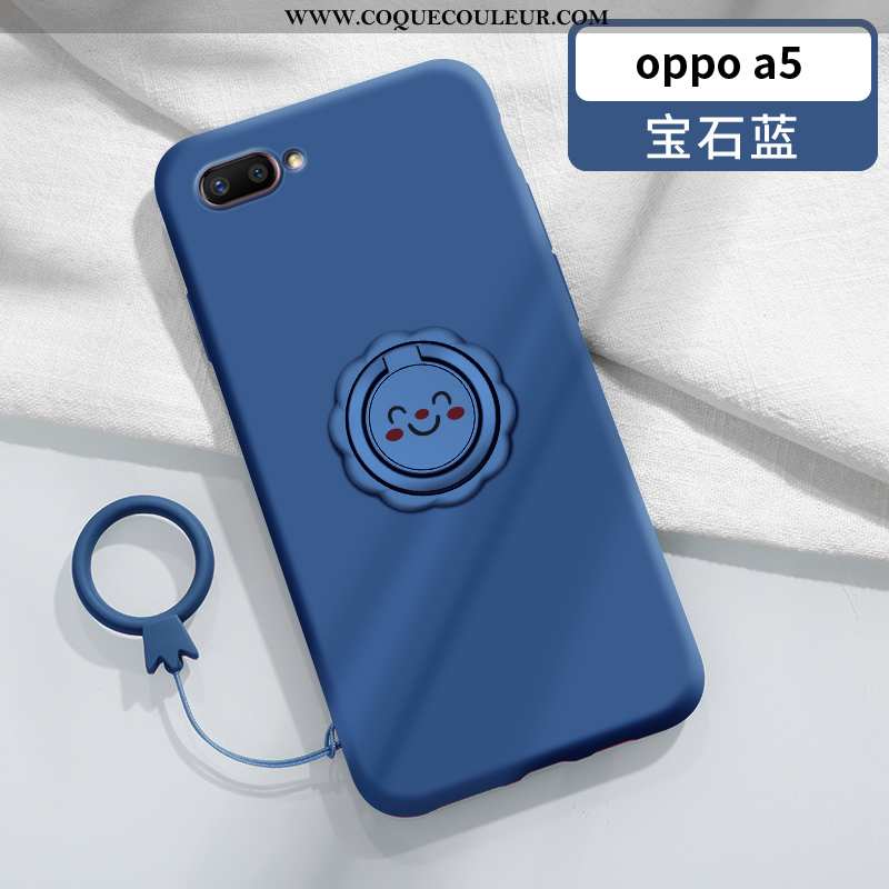 Étui Oppo A5 Tendance Net Rouge Support, Coque Oppo A5 Légère Magnétisme Rose