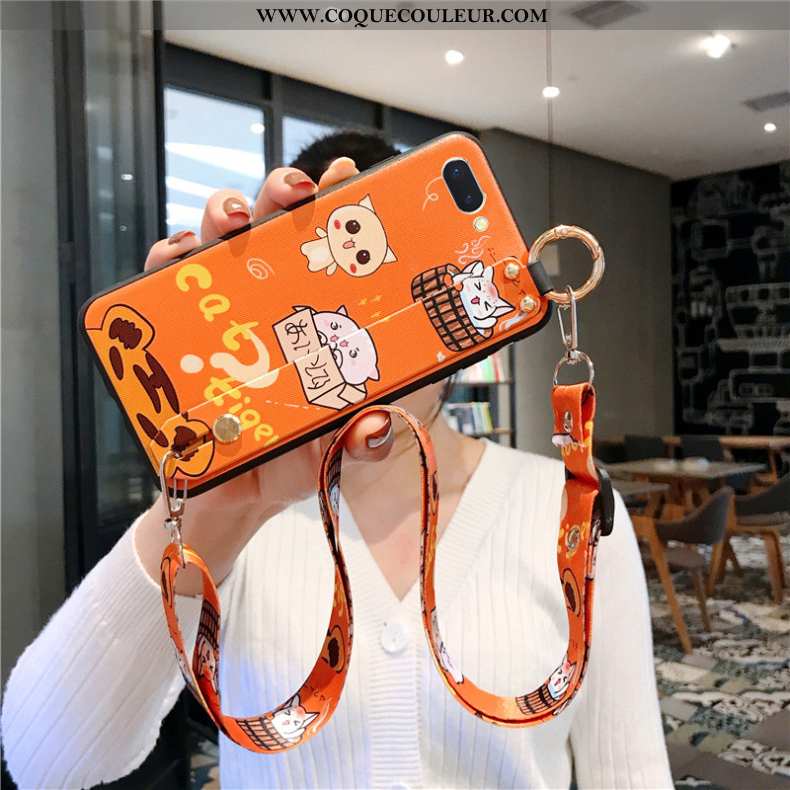 Coque Oppo A5 Tendance Téléphone Portable Incassable, Housse Oppo A5 Fluide Doux Tout Compris Orange