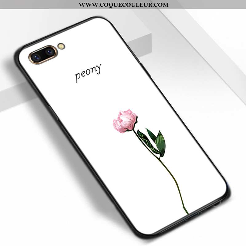 Coque Oppo A5 Fluide Doux Étui, Housse Oppo A5 Silicone Tout Compris Blanche