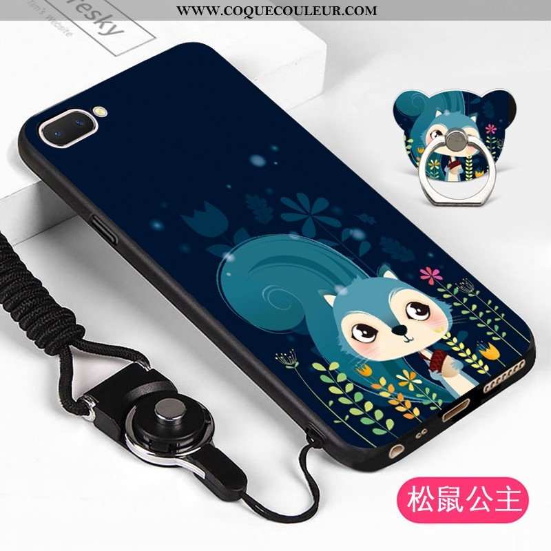 Housse Oppo A5 Fluide Doux Étui Dessin Animé, Oppo A5 Protection Coque Blanche