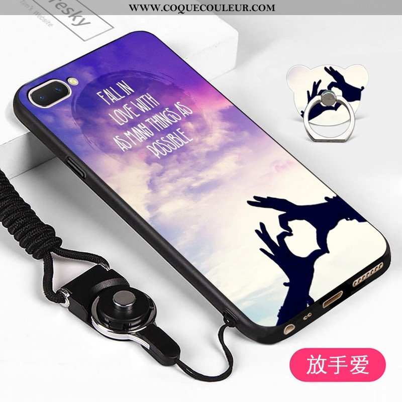 Housse Oppo A5 Fluide Doux Étui Dessin Animé, Oppo A5 Protection Coque Blanche