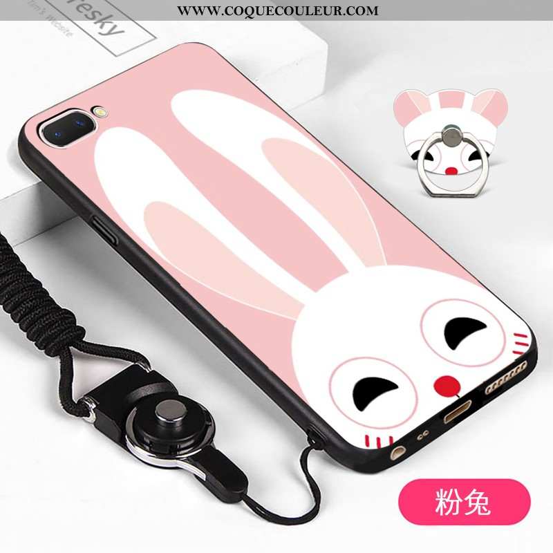 Housse Oppo A5 Fluide Doux Étui Dessin Animé, Oppo A5 Protection Coque Blanche