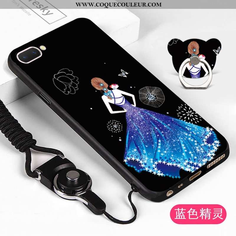 Housse Oppo A5 Fluide Doux Étui Dessin Animé, Oppo A5 Protection Coque Blanche