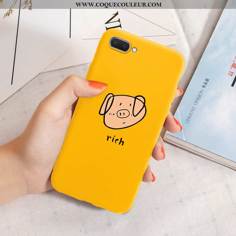 Étui Oppo A5 Silicone Tout Compris Créatif, Coque Oppo A5 Mode Délavé En Daim Noir