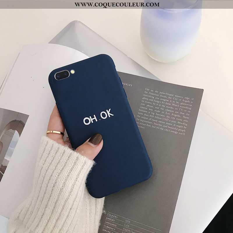 Housse Oppo A5 Silicone Dessin Animé Téléphone Portable, Étui Oppo A5 Protection Noir