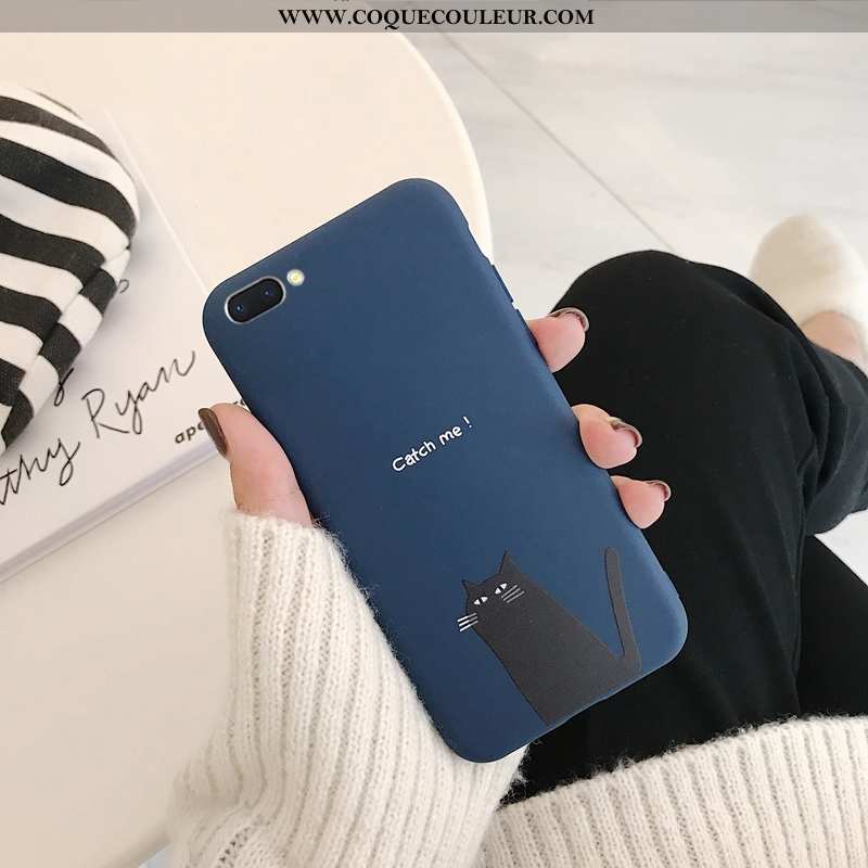 Housse Oppo A5 Silicone Dessin Animé Téléphone Portable, Étui Oppo A5 Protection Noir