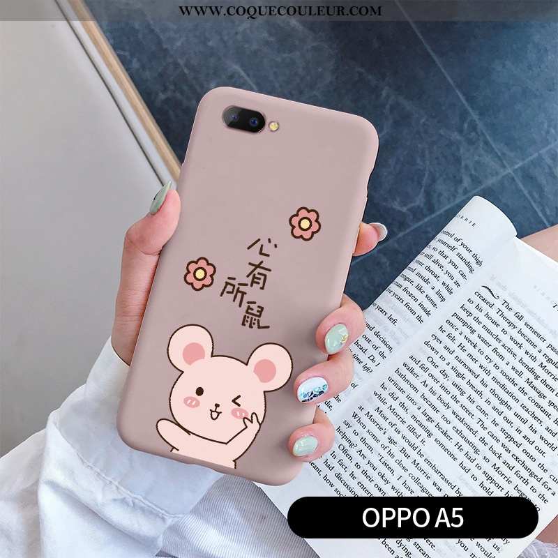 Étui Oppo A5 Personnalité Amoureux Bleu, Coque Oppo A5 Créatif Frais Bleu