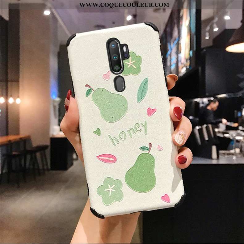 Coque Oppo A9 2020 Personnalité Téléphone Portable Modèle Fleurie, Housse Oppo A9 2020 Tendance Flui