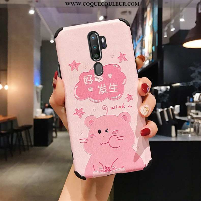 Coque Oppo A9 2020 Personnalité Téléphone Portable Modèle Fleurie, Housse Oppo A9 2020 Tendance Flui