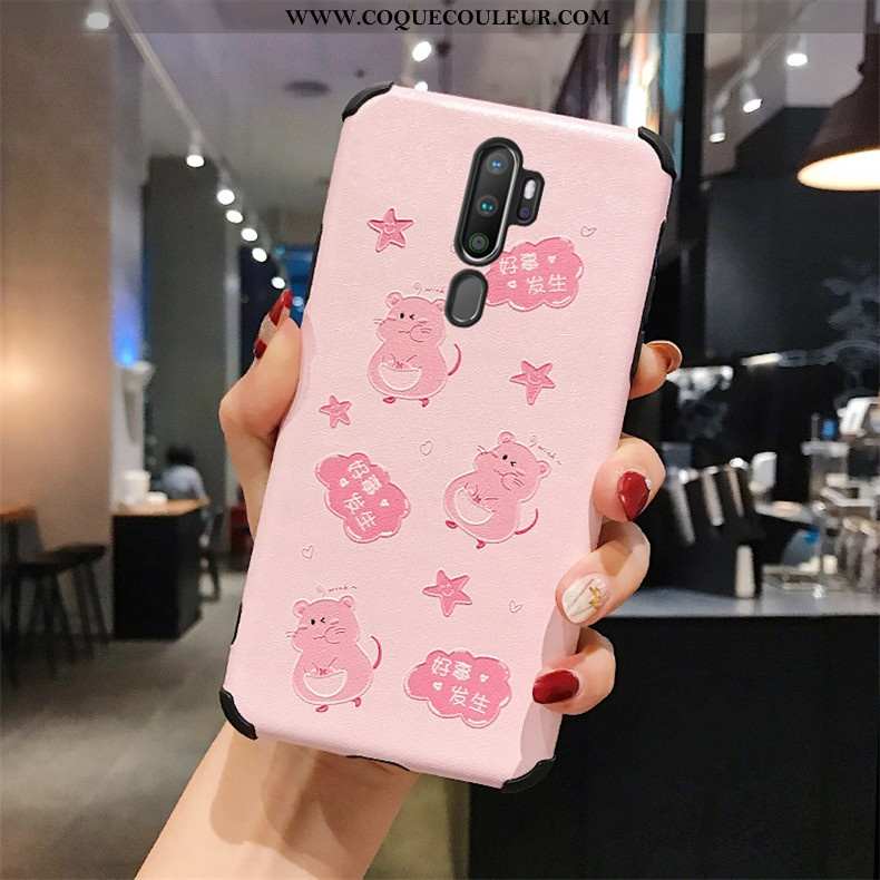 Coque Oppo A9 2020 Personnalité Téléphone Portable Modèle Fleurie, Housse Oppo A9 2020 Tendance Flui