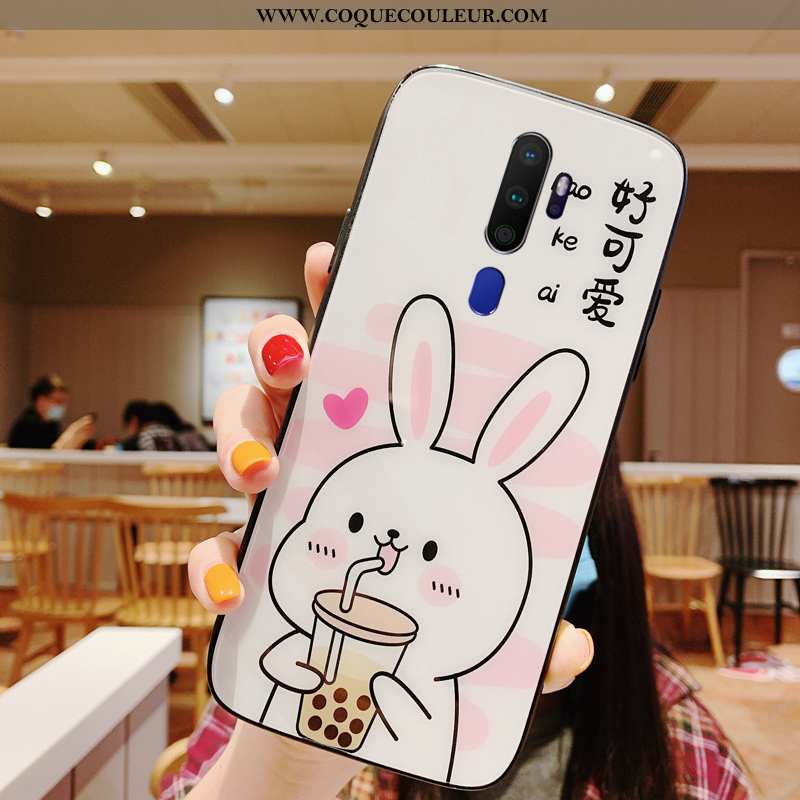 Étui Oppo A9 2020 Personnalité Support Étui, Coque Oppo A9 2020 Dessin Animé Téléphone Portable Vert