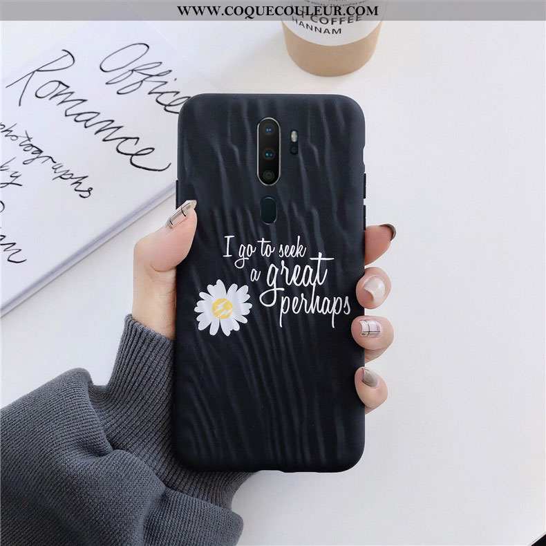 Housse Oppo A9 2020 Dessin Animé Fleurs Coque, Étui Oppo A9 2020 Tendance Silicone Verte