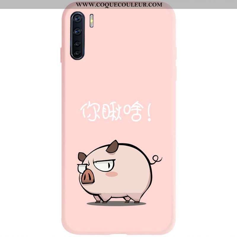 Étui Oppo A91 Tendance Tout Compris Amoureux, Coque Oppo A91 Légère Simple Rose