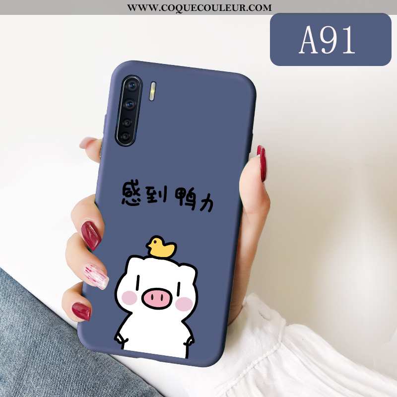 Étui Oppo A91 Tendance Tout Compris Amoureux, Coque Oppo A91 Légère Simple Rose