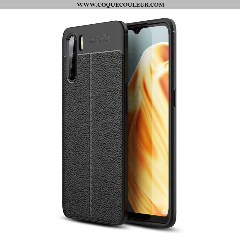 Coque Oppo A91 Fluide Doux Étui Noir, Housse Oppo A91 Silicone Téléphone Portable Noir