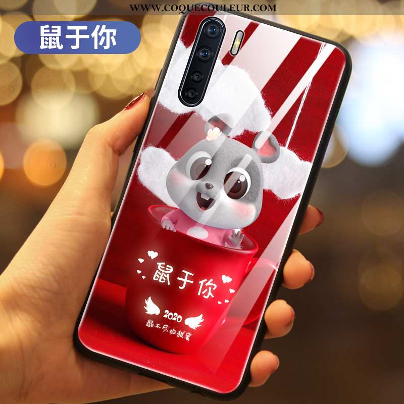 Coque Oppo A91 Tendance Téléphone Portable Richesse, Housse Oppo A91 Incassable Rouge