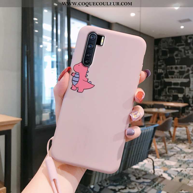 Housse Oppo A91 Charmant Créatif Incassable, Étui Oppo A91 En Bois Petit Rose