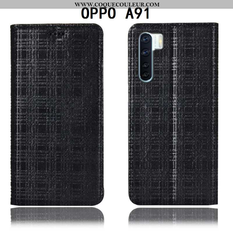 Étui Oppo A91 Modèle Fleurie Coque Housse, Oppo A91 Protection Velours Bordeaux