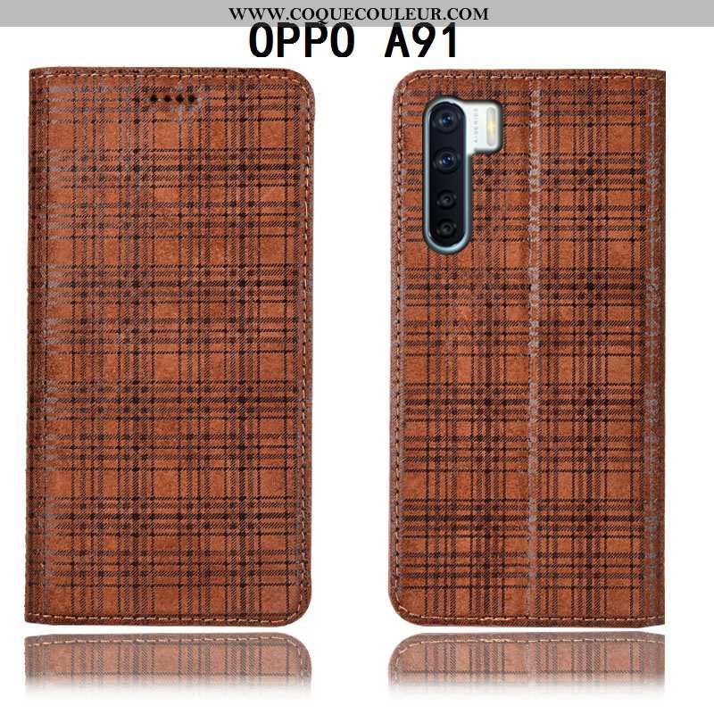 Étui Oppo A91 Modèle Fleurie Coque Housse, Oppo A91 Protection Velours Bordeaux