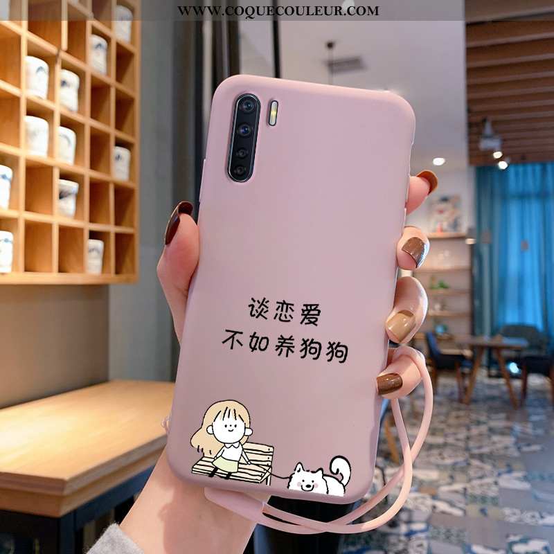 Étui Oppo A91 Légère Dessin Animé Étui, Coque Oppo A91 Fluide Doux Bleu