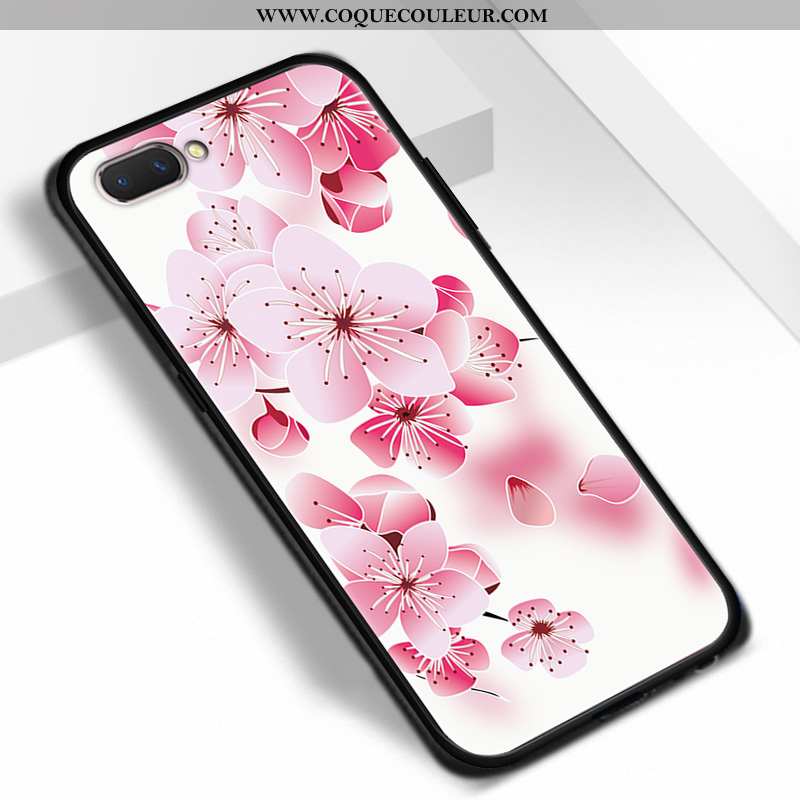 Housse Oppo Ax5 Fluide Doux Étui Dessin Animé, Oppo Ax5 Protection Peinture Rose