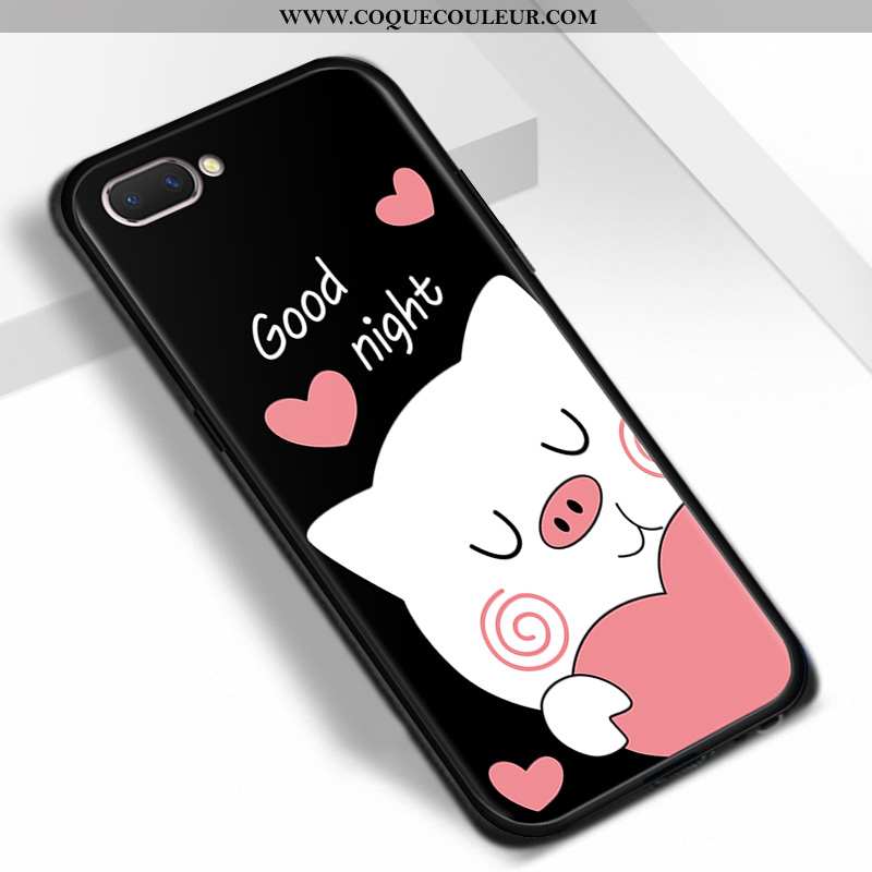 Housse Oppo Ax5 Fluide Doux Étui Dessin Animé, Oppo Ax5 Protection Peinture Rose