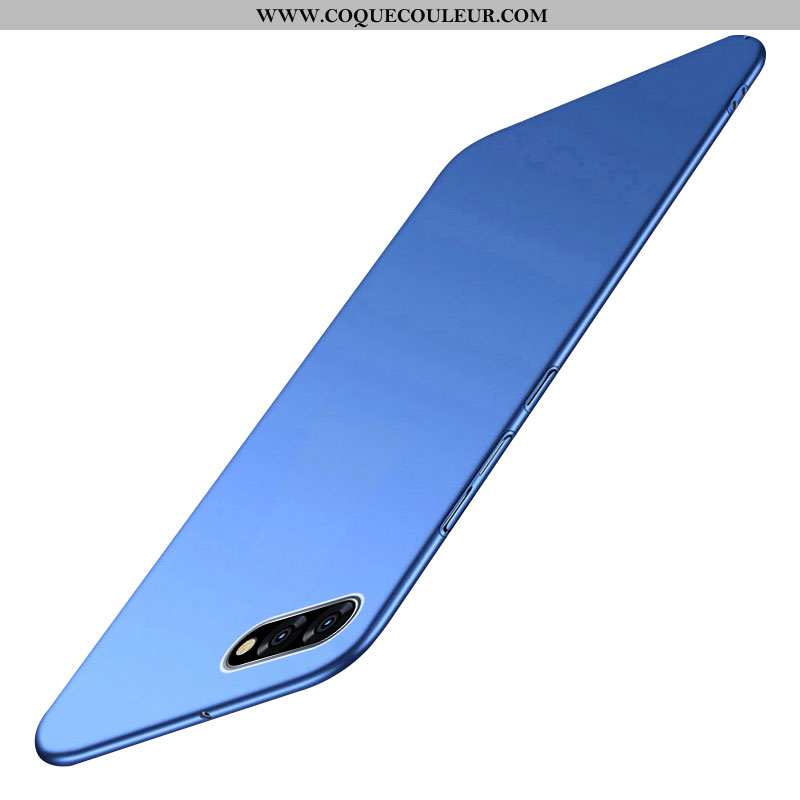 Housse Oppo Ax5 Délavé En Daim Coque Créatif, Étui Oppo Ax5 Personnalité Protection Bleu