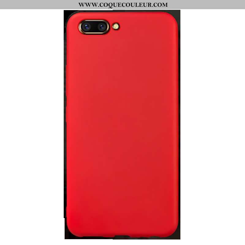 Coque Oppo Ax5 Personnalité Rouge Couleur Unie, Housse Oppo Ax5 Créatif Incassable