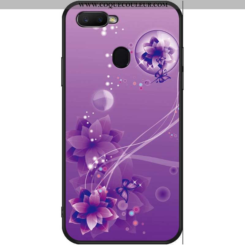 Housse Oppo Ax7 Protection Créatif Téléphone Portable, Étui Oppo Ax7 Personnalité Dessin Animé Viole