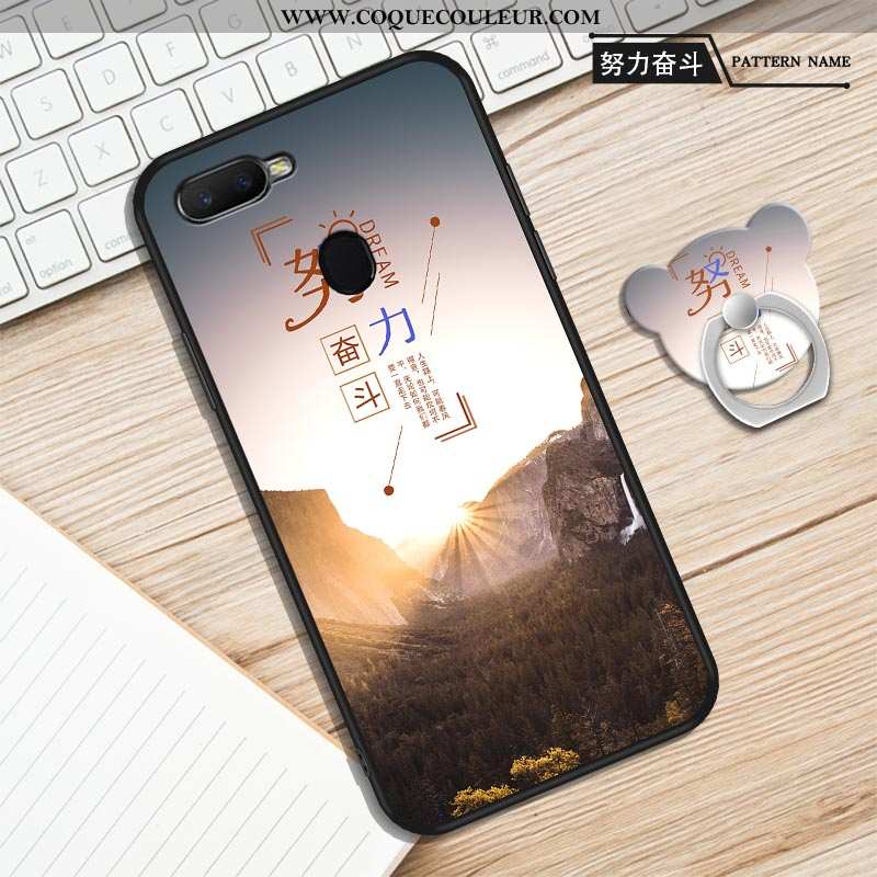 Housse Oppo Ax7 Protection Créatif Téléphone Portable, Étui Oppo Ax7 Personnalité Dessin Animé Viole