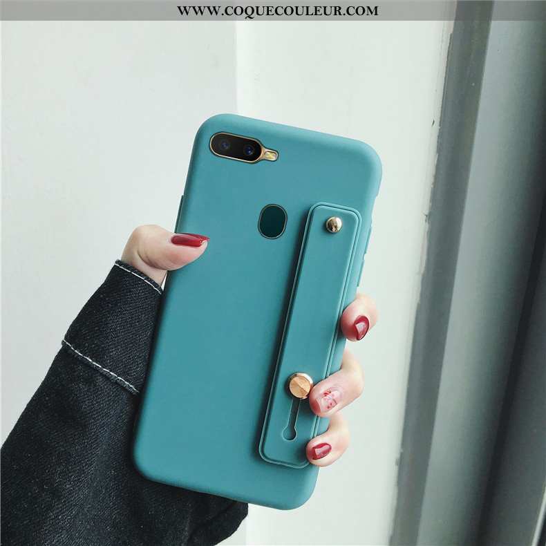 Housse Oppo Ax7 Silicone Vert Étui, Étui Oppo Ax7 Protection Simple Verte