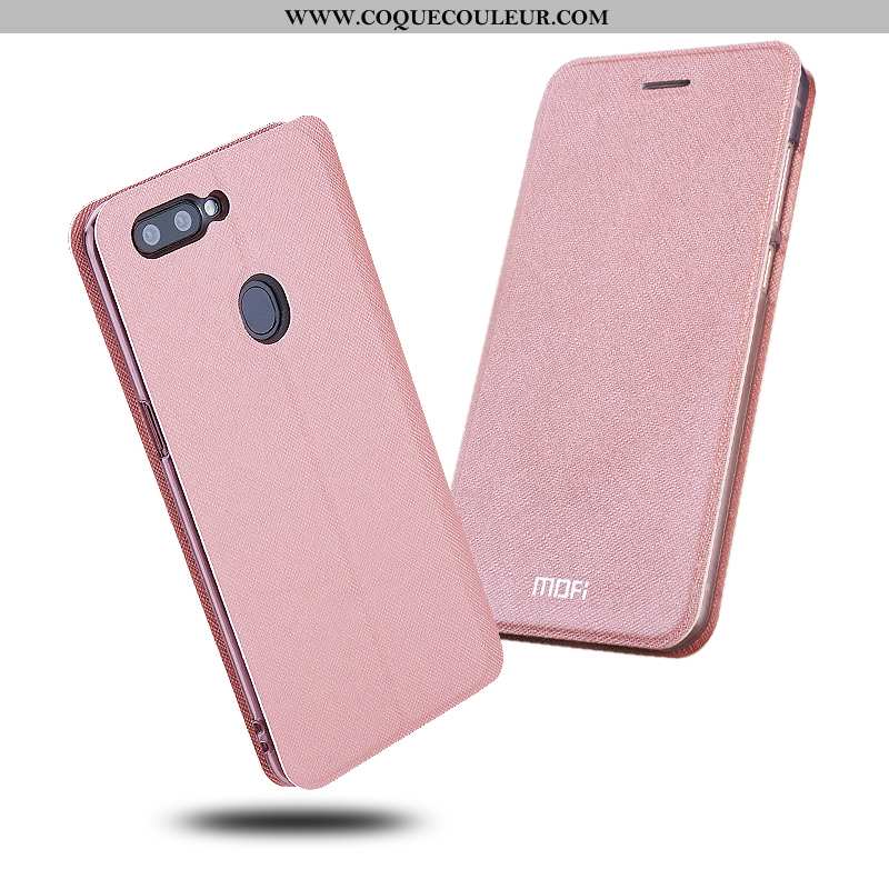 Étui Oppo Ax7 Protection Clamshell Étui, Coque Oppo Ax7 Cuir Rose