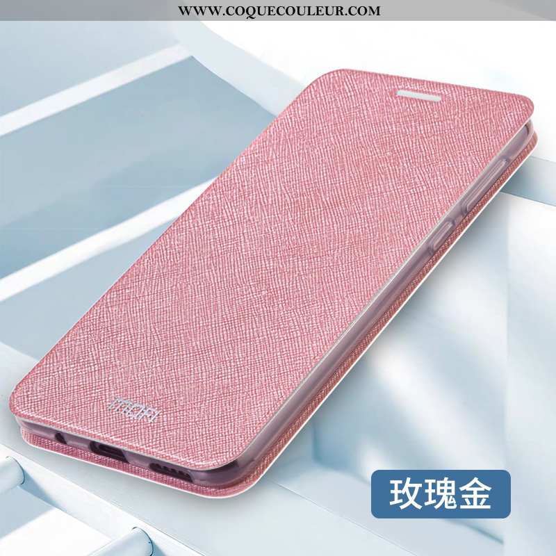 Étui Oppo Ax7 Protection Clamshell Étui, Coque Oppo Ax7 Cuir Rose