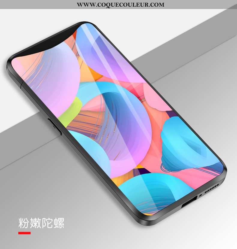 Coque Oppo Find X Verre Incassable Silicone, Housse Oppo Find X Créatif Haute Coloré